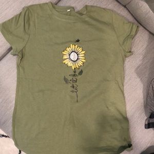 let it be sunflower shirt